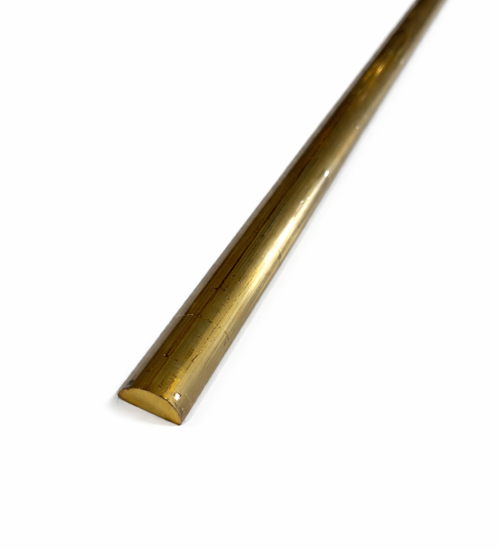 A360 Brass Half Round Rod