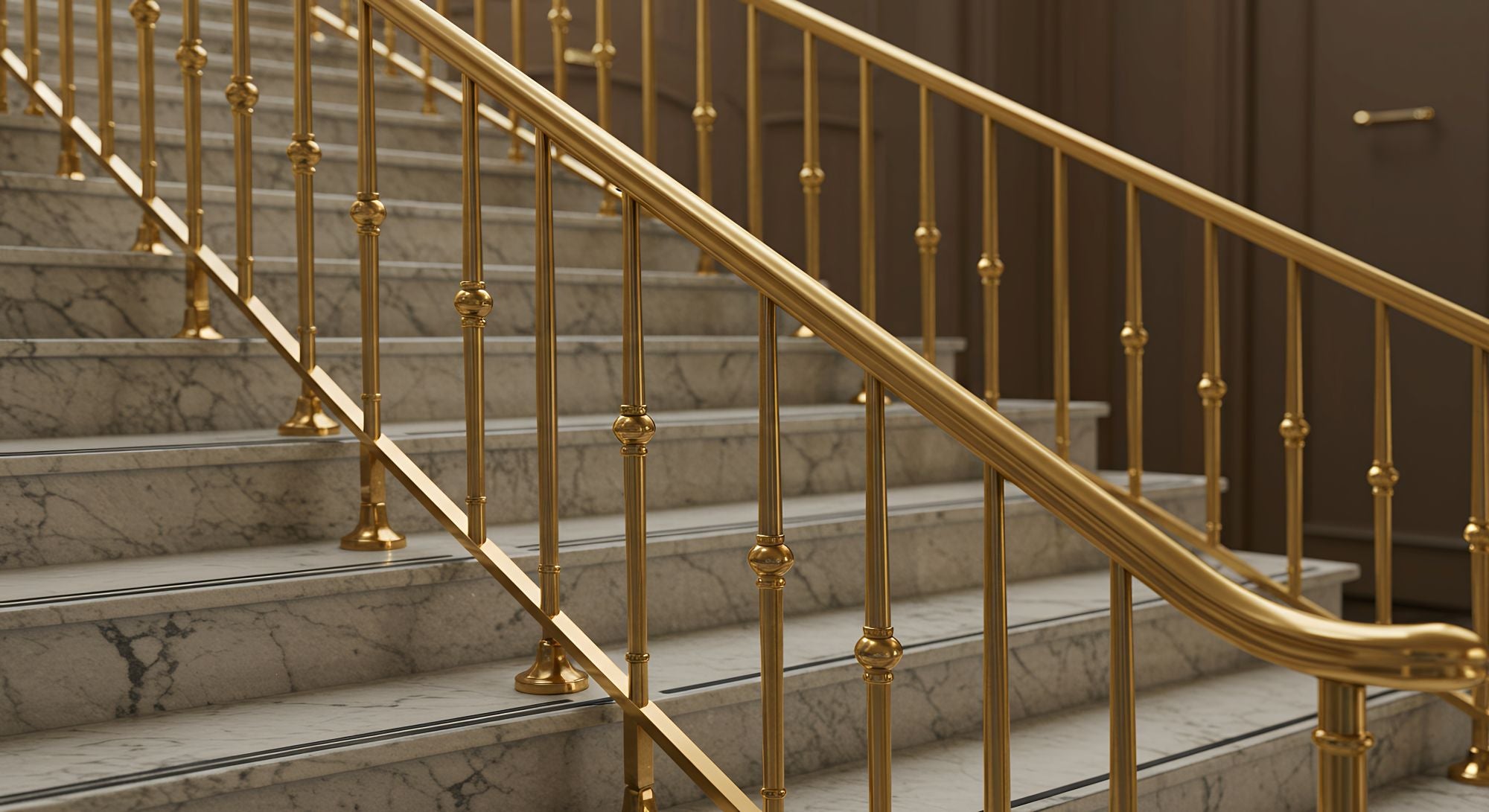 Decorative Brass Stair Rails