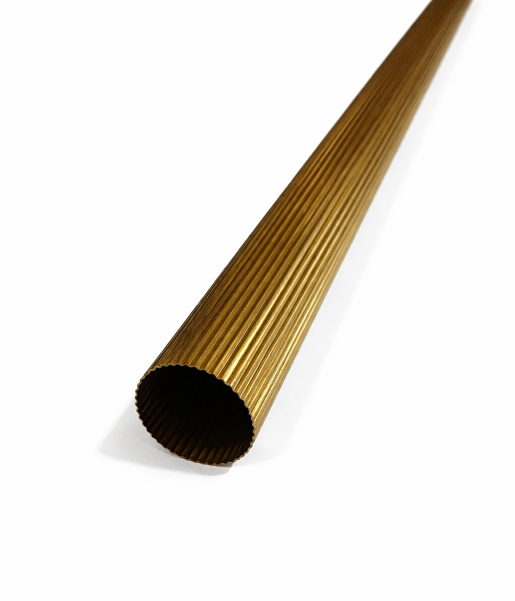 Bronze Reeded Tubing for Ornamental Fixtures
