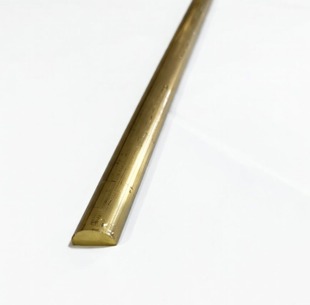 A360 Brass Half Oval Rod