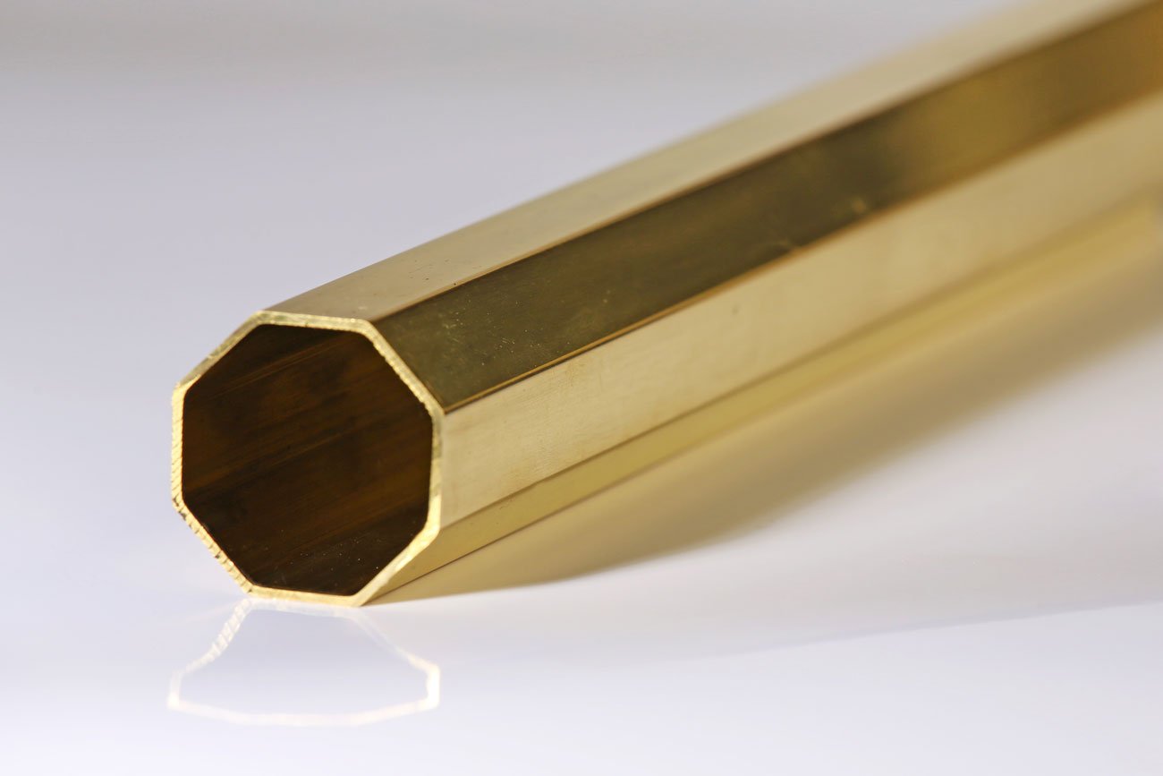 brass octagonal tube